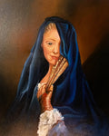 Vrouw met waaier