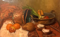 Stilleven met koperen ketel
