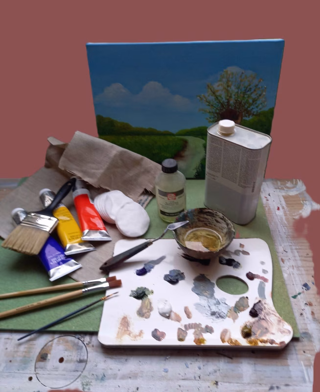 Cleaning and restoring paintings