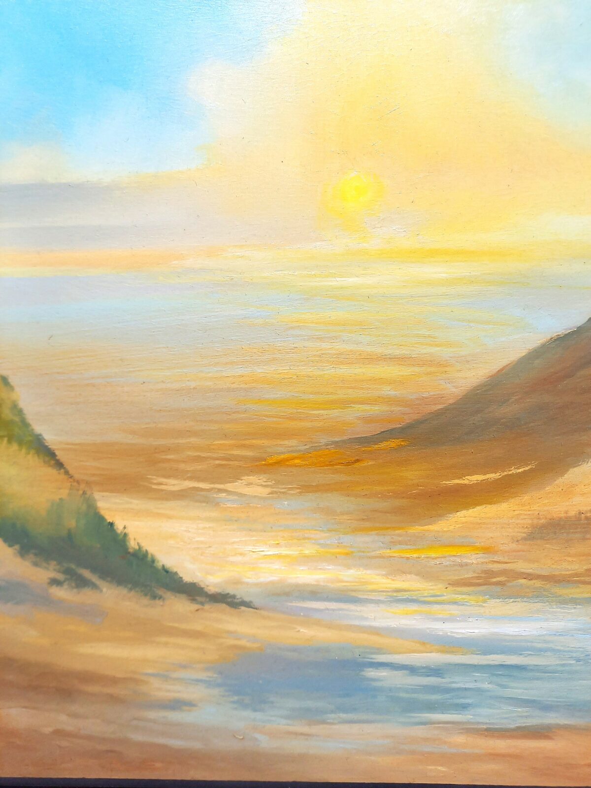 paysage dunaire moderne.