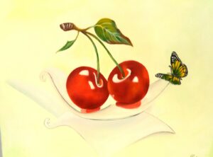 Nature morte aux cerises.