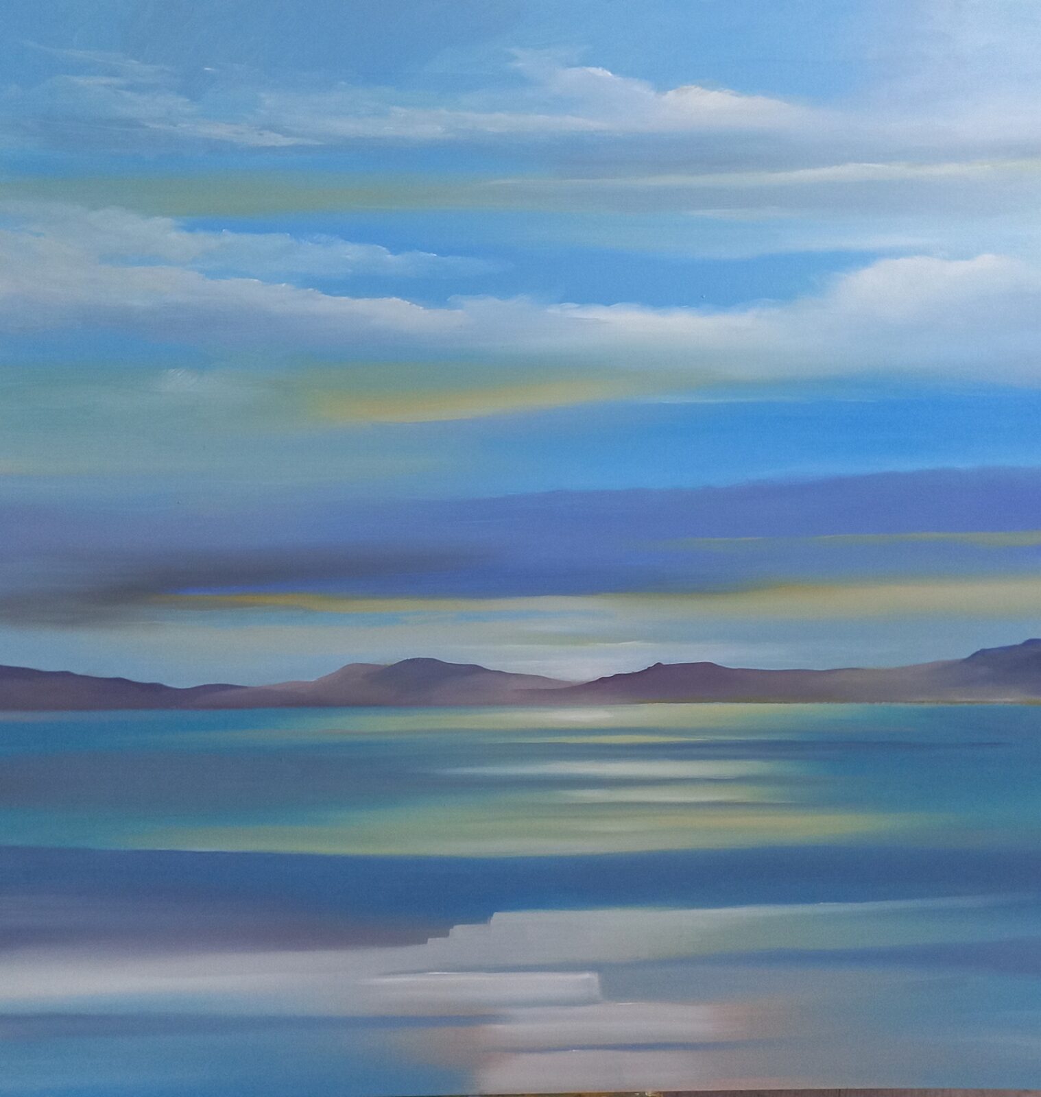 Paysage estival moderne.