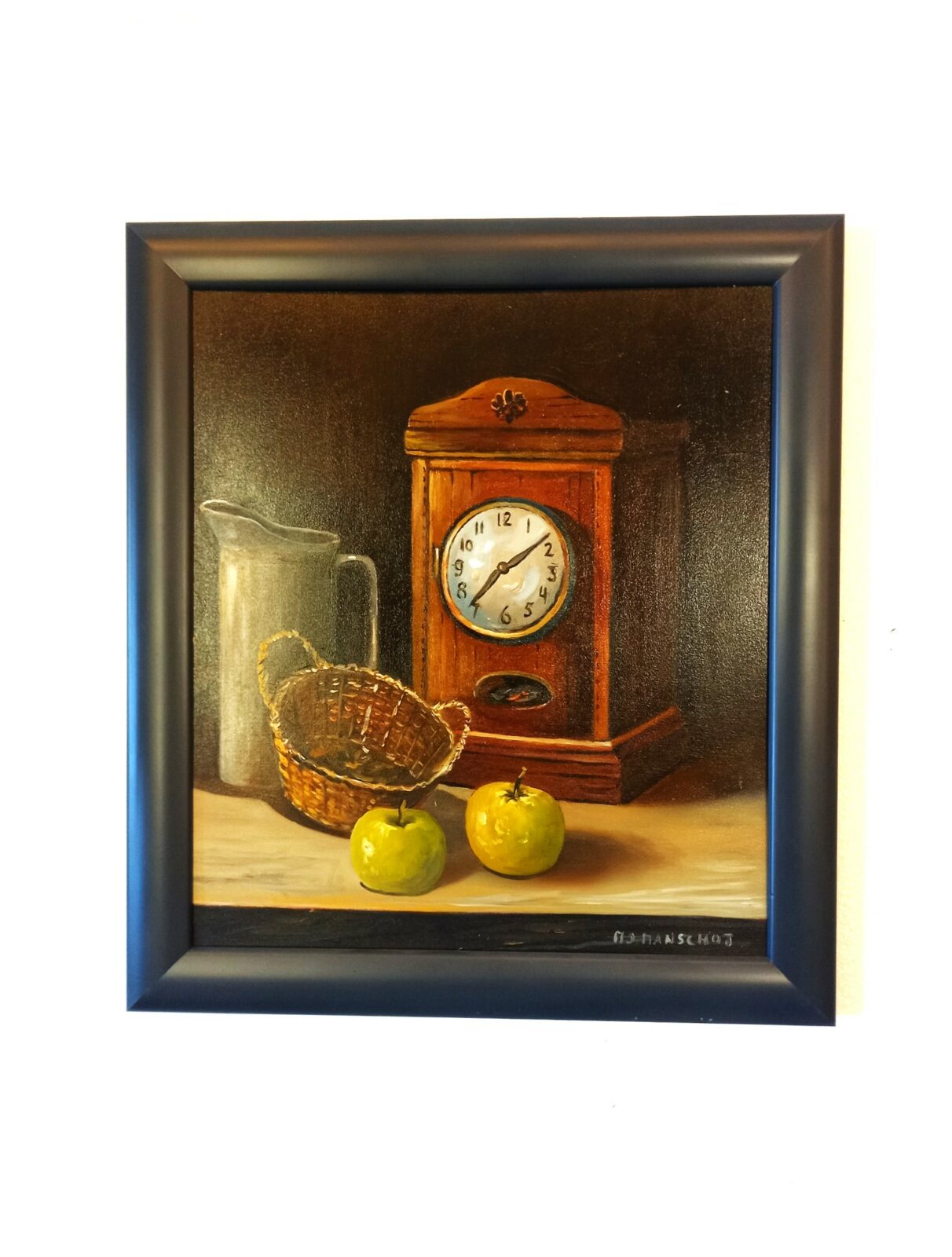 Stilleven met oude klok. - Afbeelding 2