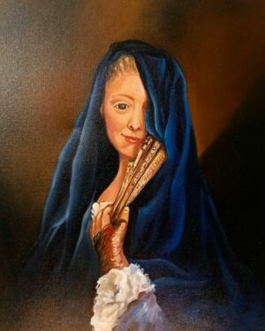 Dame avec éventail.