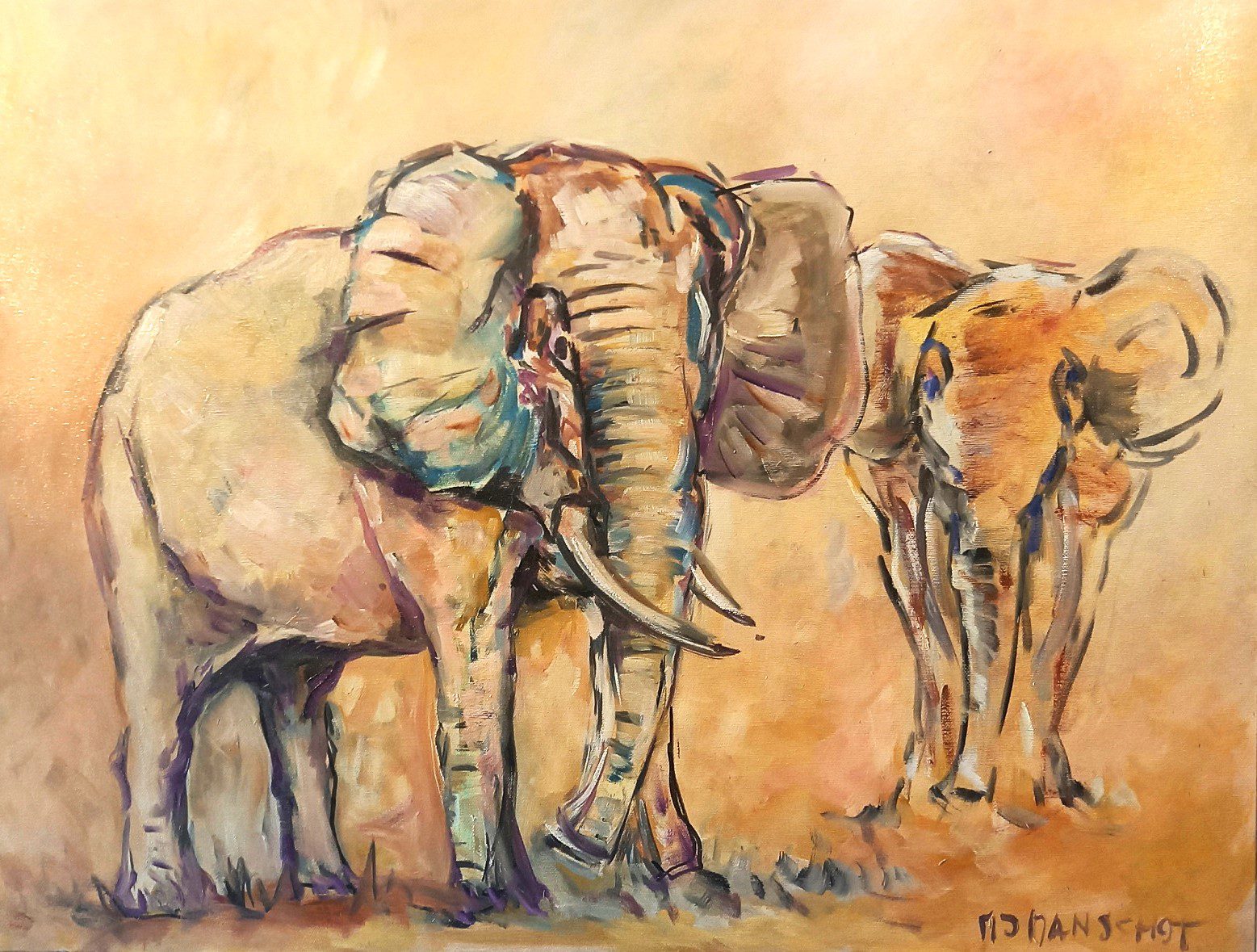 Les éléphants.