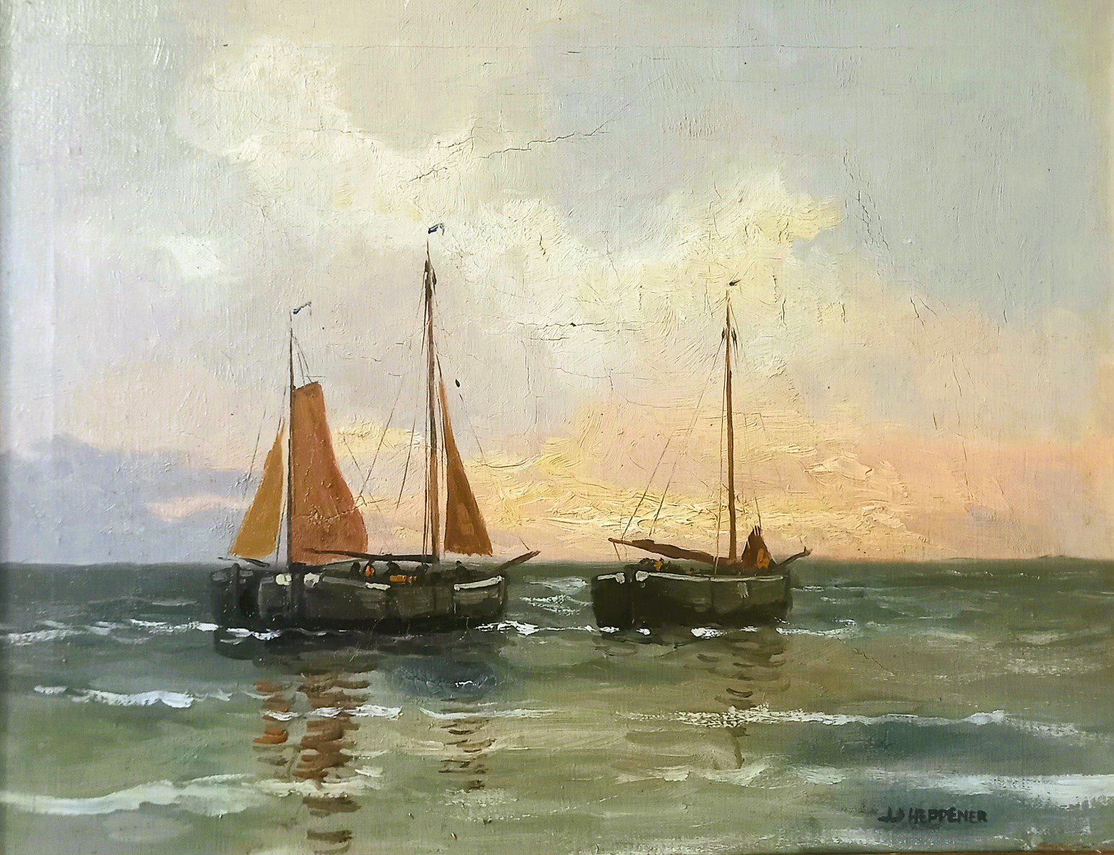 Embouteilleurs en mer.