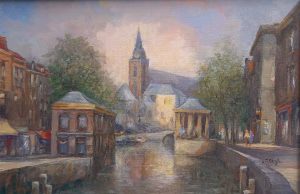 Fish market in Gouda.