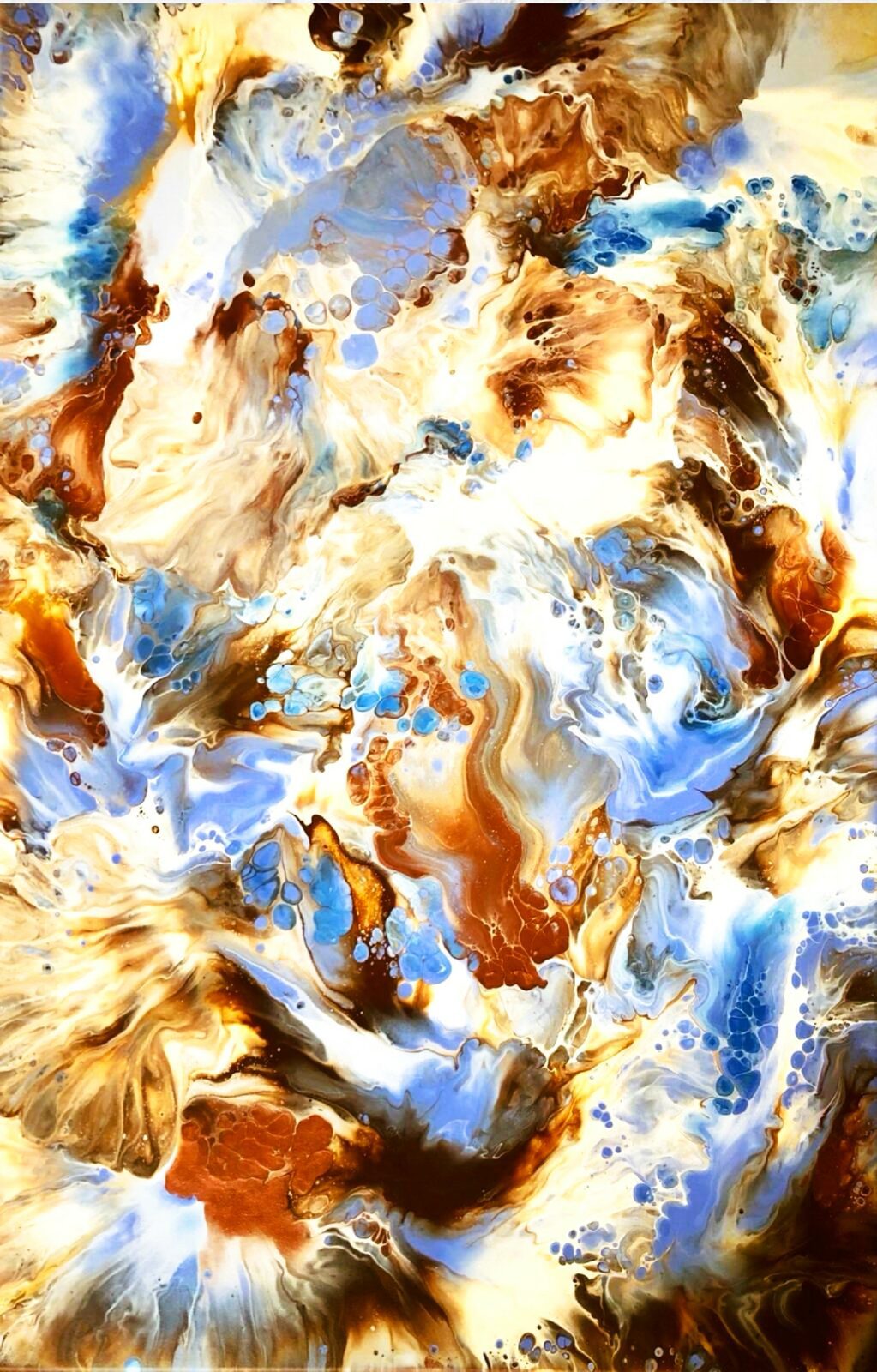 Bleu clair.