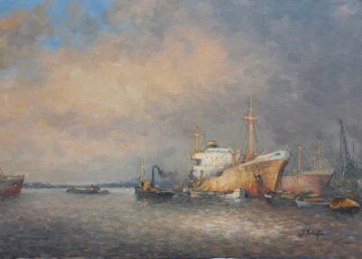 Vue sur le port.