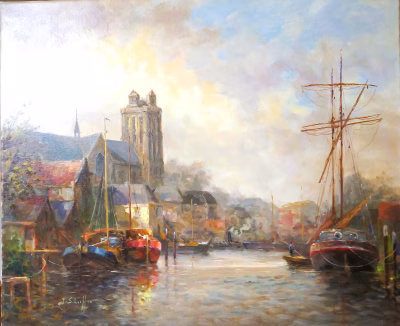 Vista di Dordrecht.
