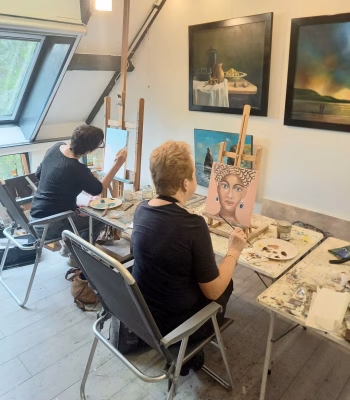 Drawing and painting classes.