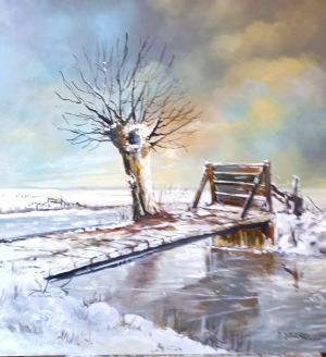 Winter in de polder