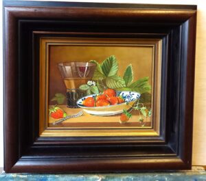 Stilleven met aardbeien