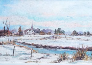 Sneeuw landschap bedrijven