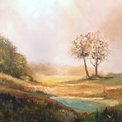 Landschapsschilderij met bomen uit de collectie van Gallery Art Vision